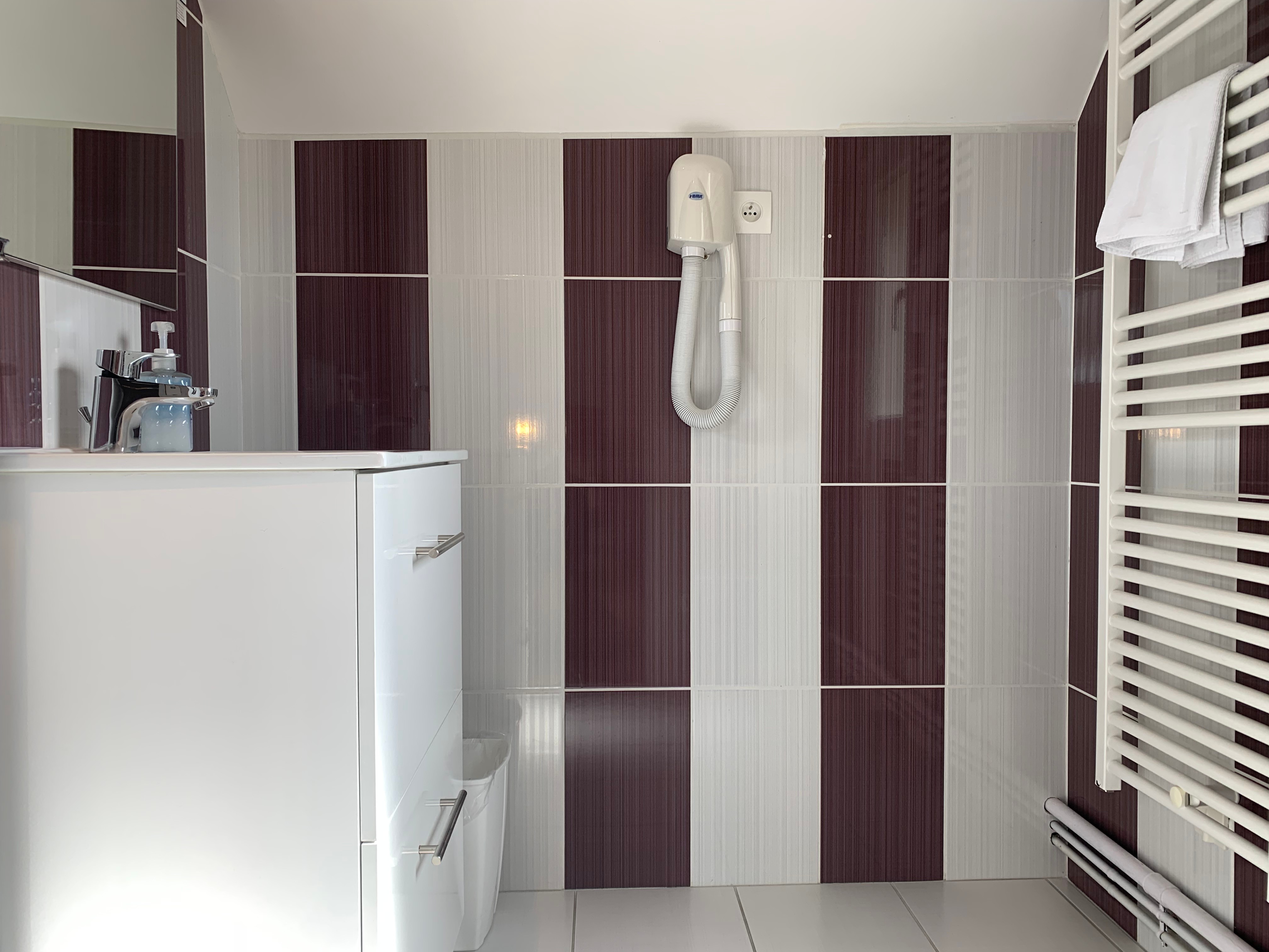 Salle d'eau privative de la chambre "Ault"