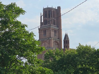 Gîte la Passerelle - Albi dans le Tarn en Occitanie - vue sur la Cathédrale Sainte Cécile