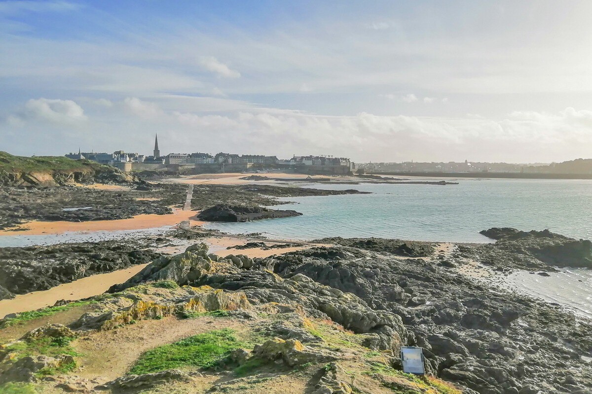 Vue depuis le Fort du Petit Bé à Saint-Malo