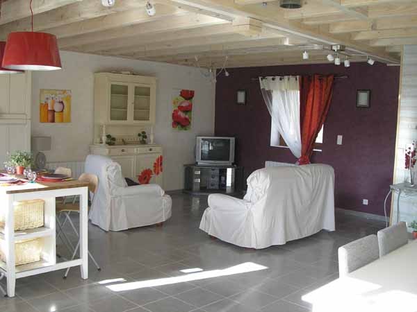 Aloreedubois, gîte 6 pers., Saint Ours les Roches, Puy de Dôme, Pièce de vie