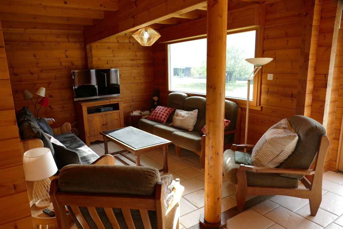 Salon - Chalet sous Le Théâtre, au cœur de Bussang dans les Vosges