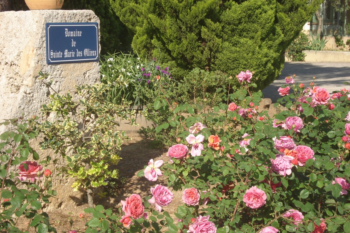Domaine avec son entrée fleurie