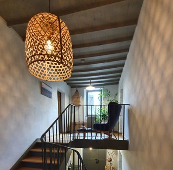 Le hall d'entrée de Lassenat éco-maison d'Hôtes en Gascogne