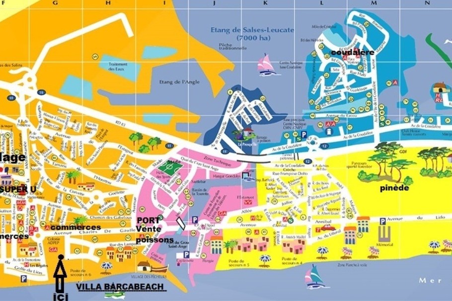 Port Barcarès la villa face plage& proche de tout