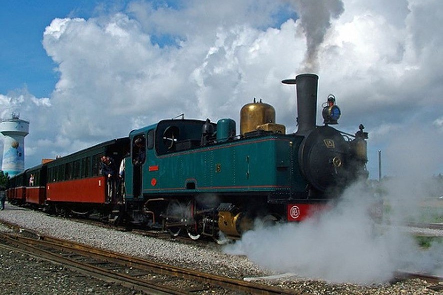 Le petit train à vapeur entre Le Crotoy et Cayeux