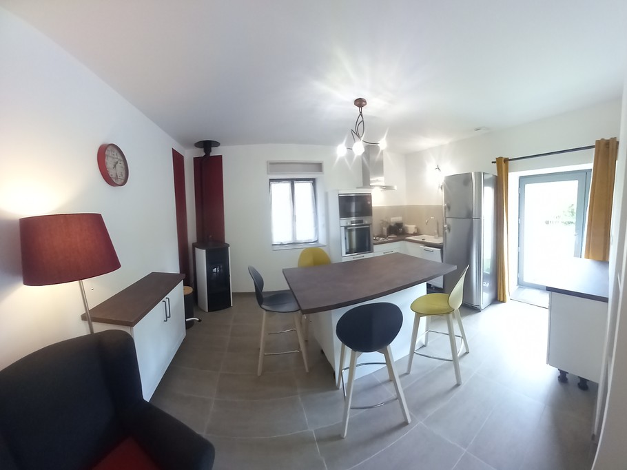 Cuisine et coin Salon