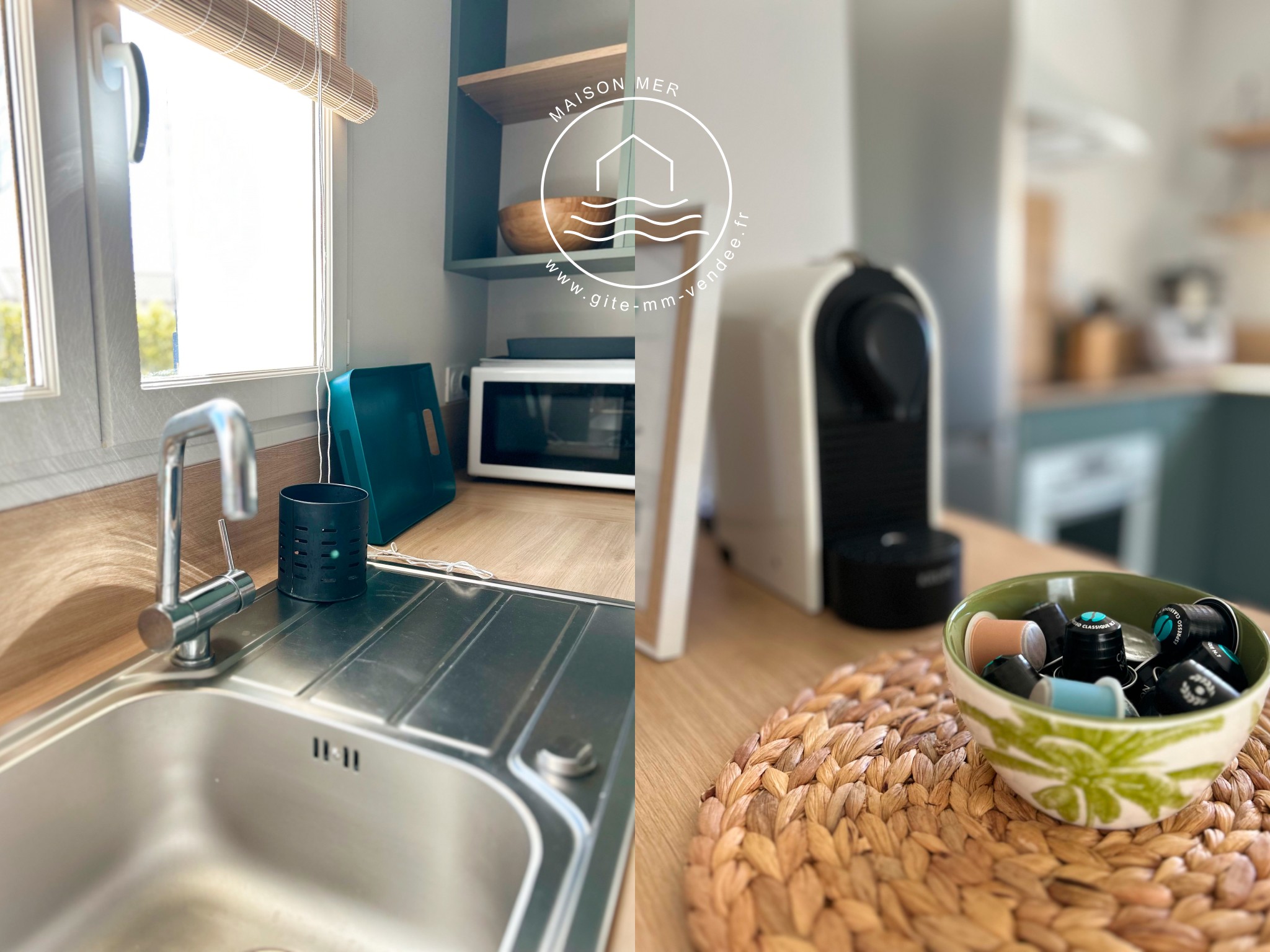 Cuisine avec coin café Nespresso