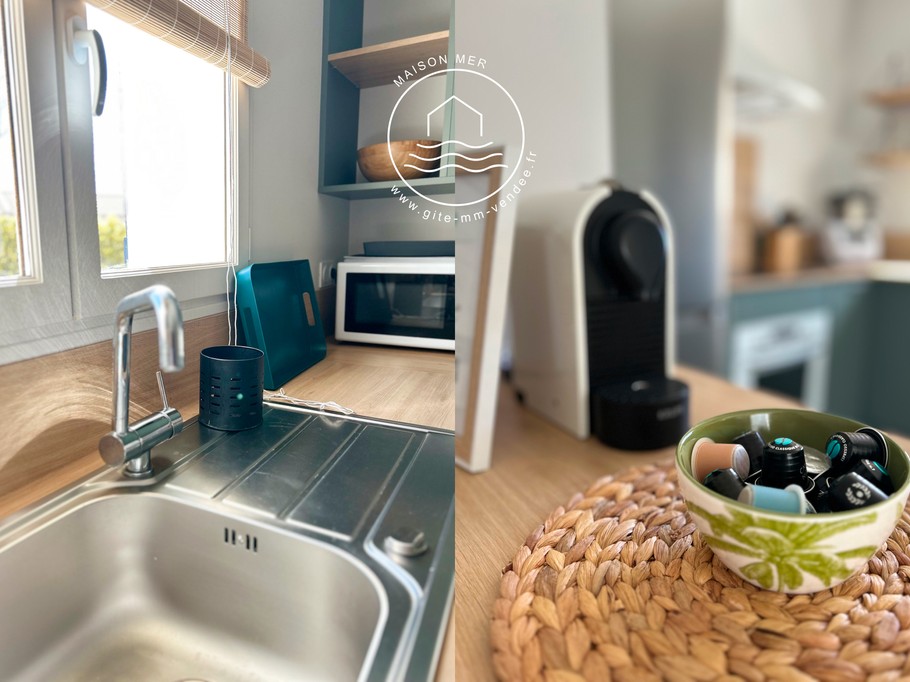 Cuisine avec coin café Nespresso