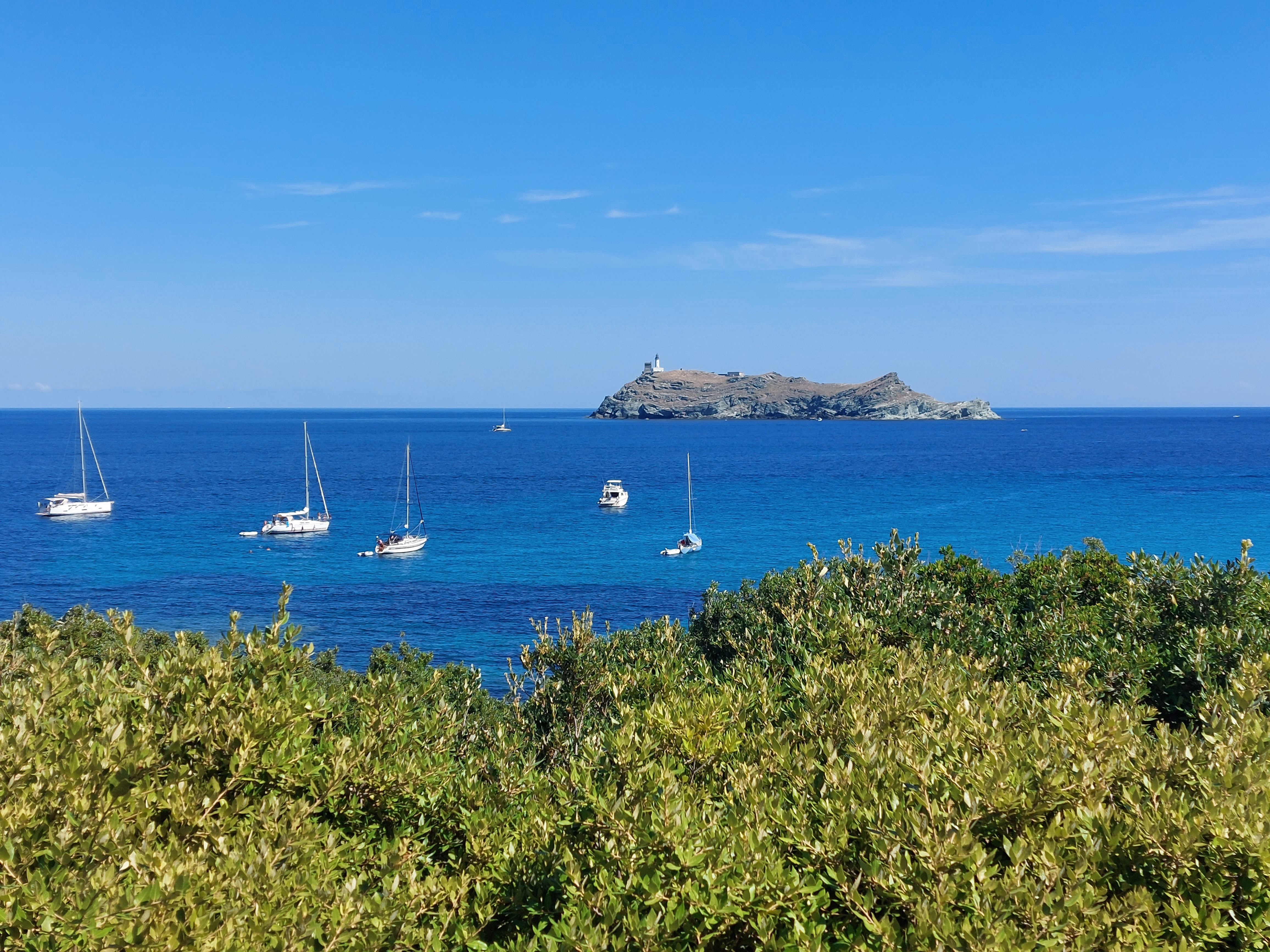 view of Giraglia Island