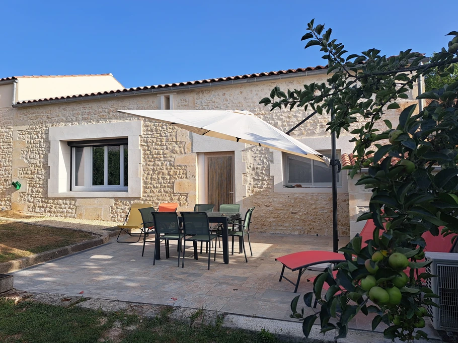 The outdoor terrace