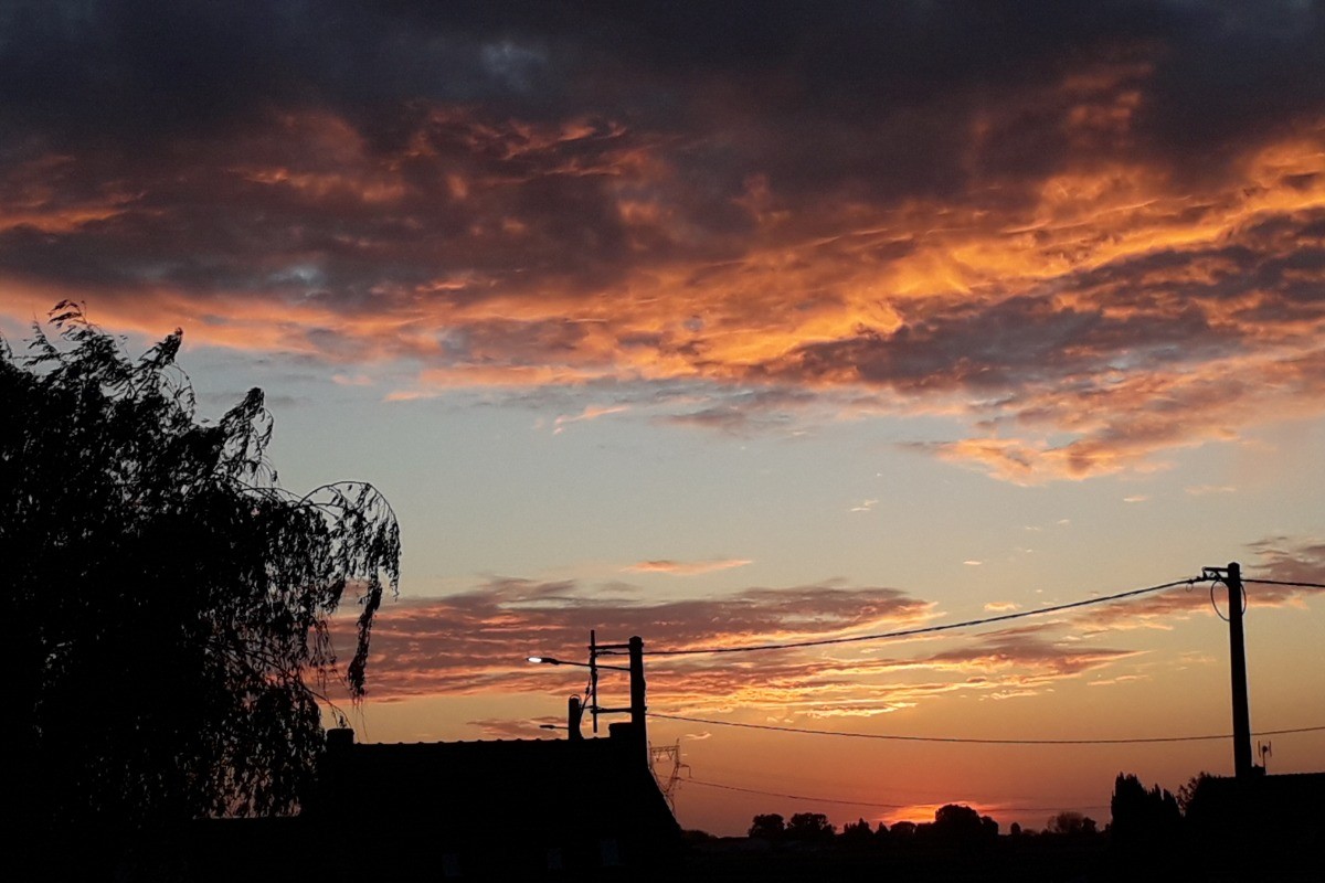 Coucher de soleil vu de la Chambre