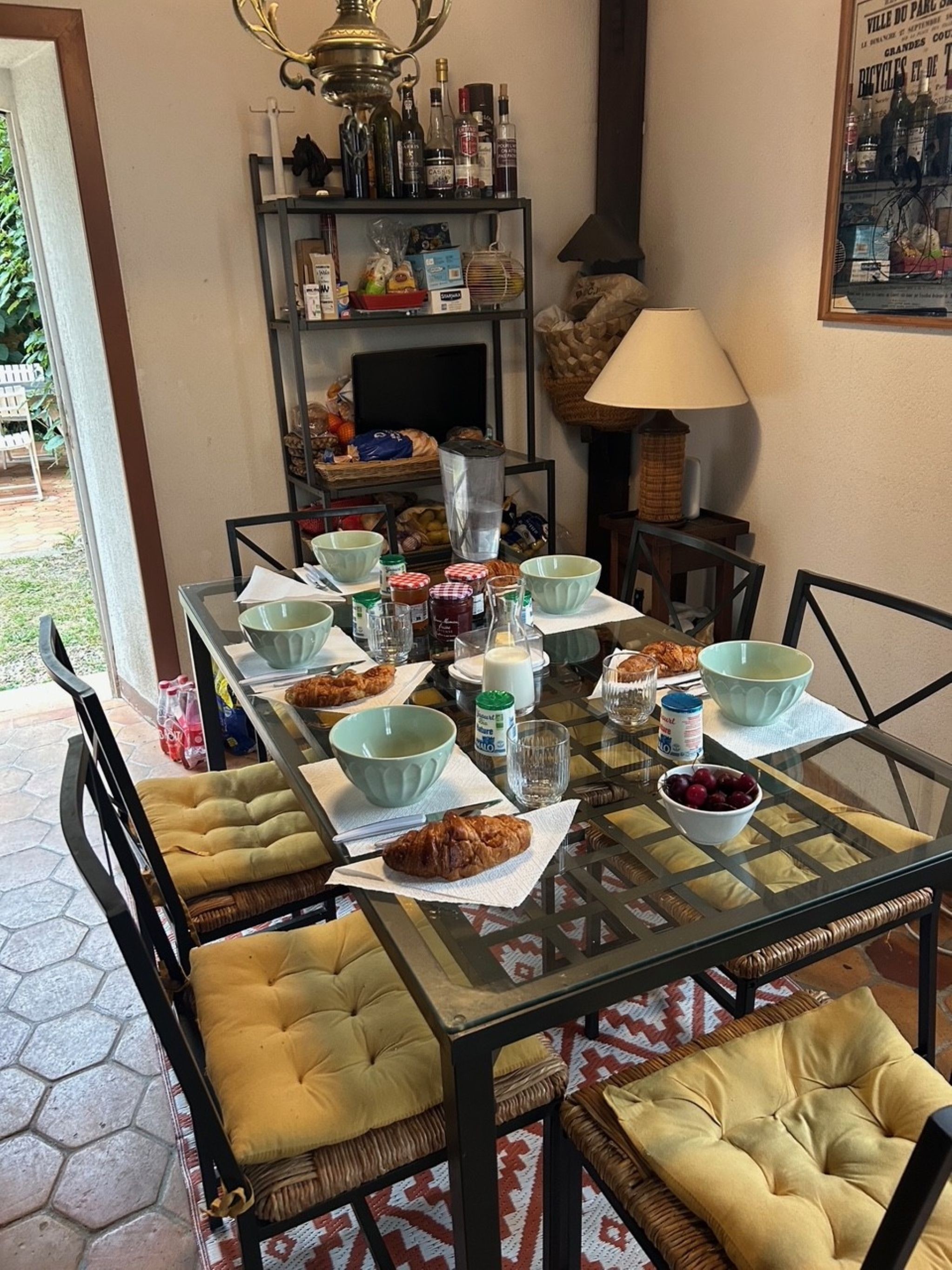 Petit déjeuner dans la cuisine