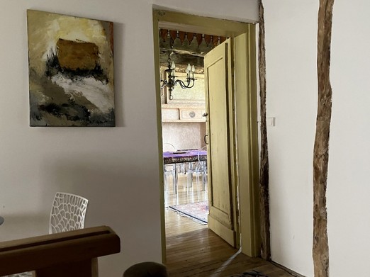 entrée du gîte blason bleu à Castelnau de Montmiral (Tarn près de Toulouse)