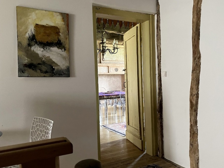 entrée du gîte blason bleu à Castelnau de Montmiral (Tarn près de Toulouse)