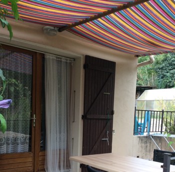 La terrasse ombragée