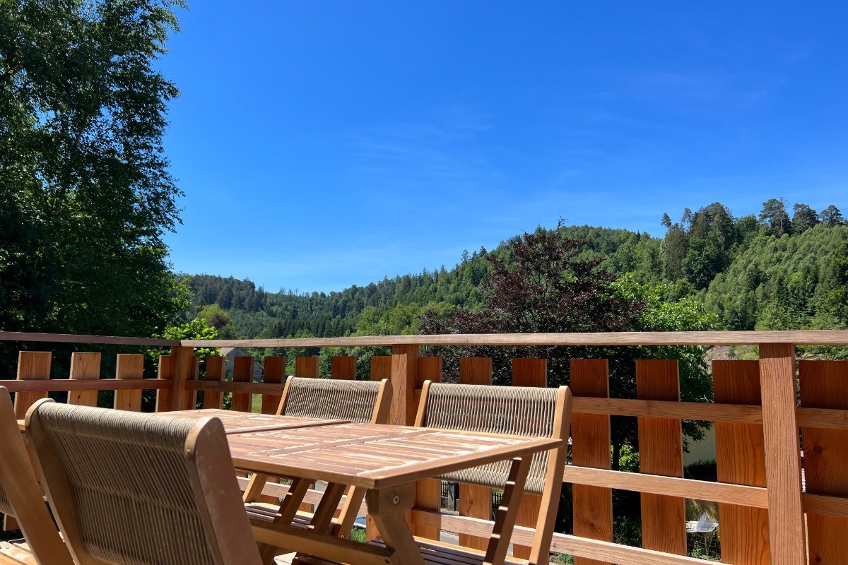 La terrasse en hauteur
