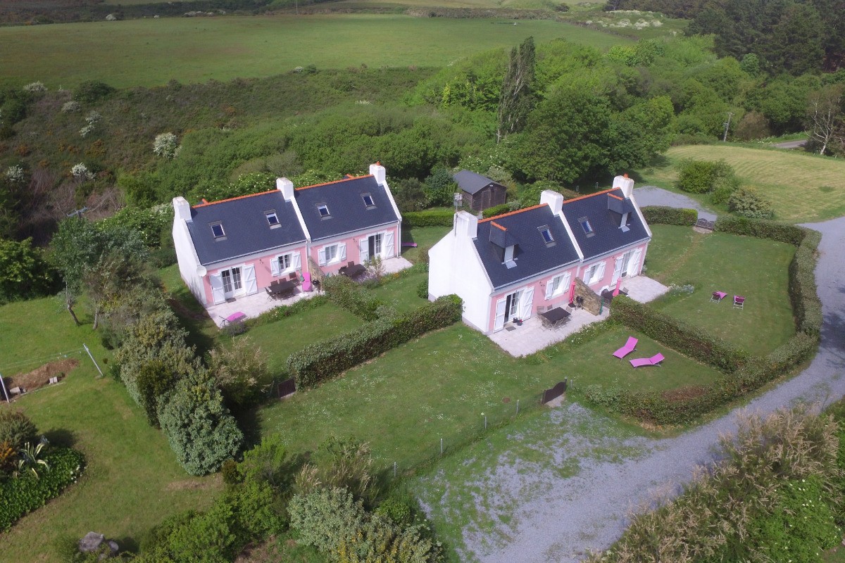 les 4 maisons vue du ciel
