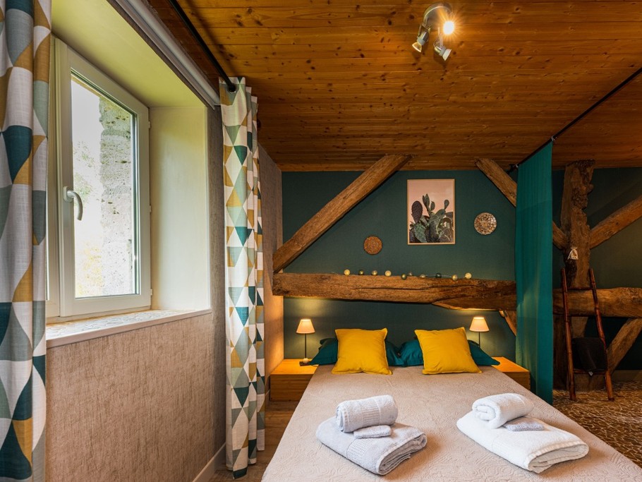 La chambre 3, la suite parentale. Moderne avec sa vue sur la nature !
