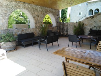 La Dame Blanche - Chambre Guyot - Terrasse commune