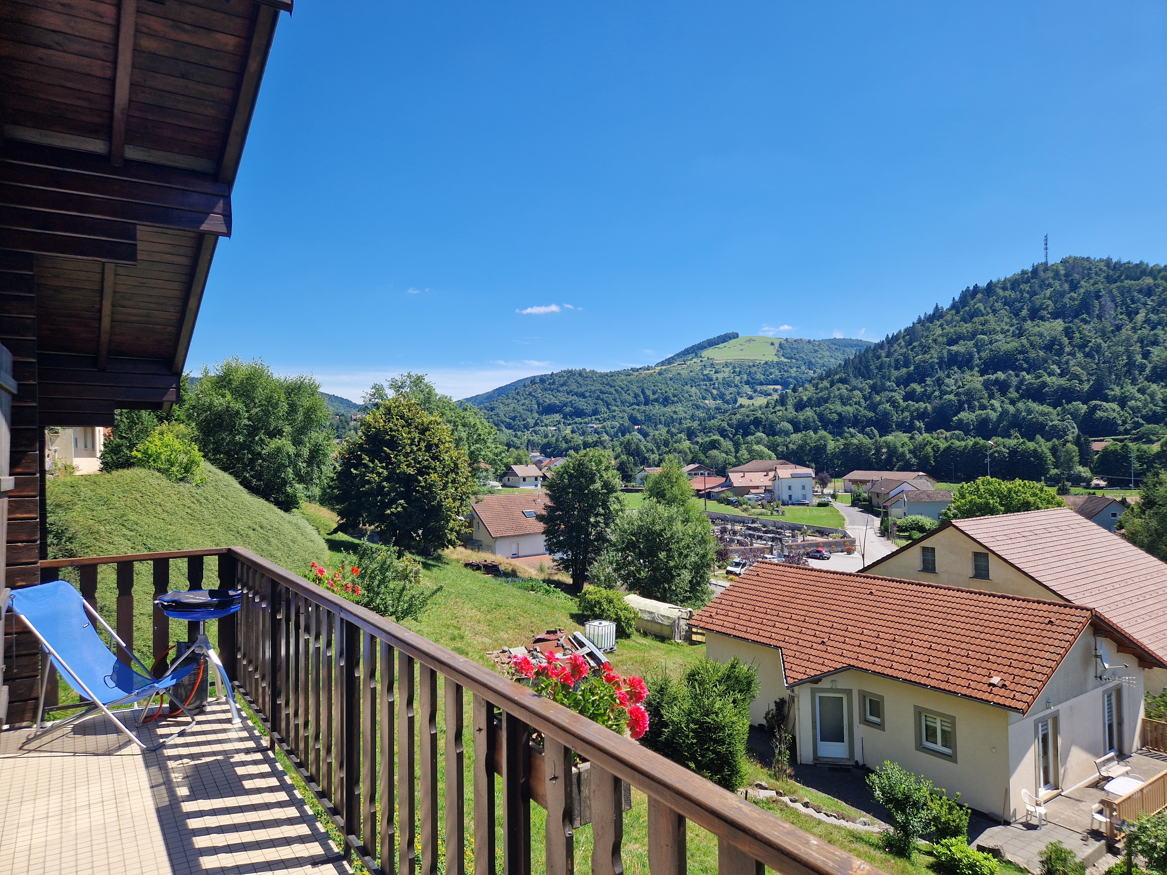 Chalet Pervenche et son balcon