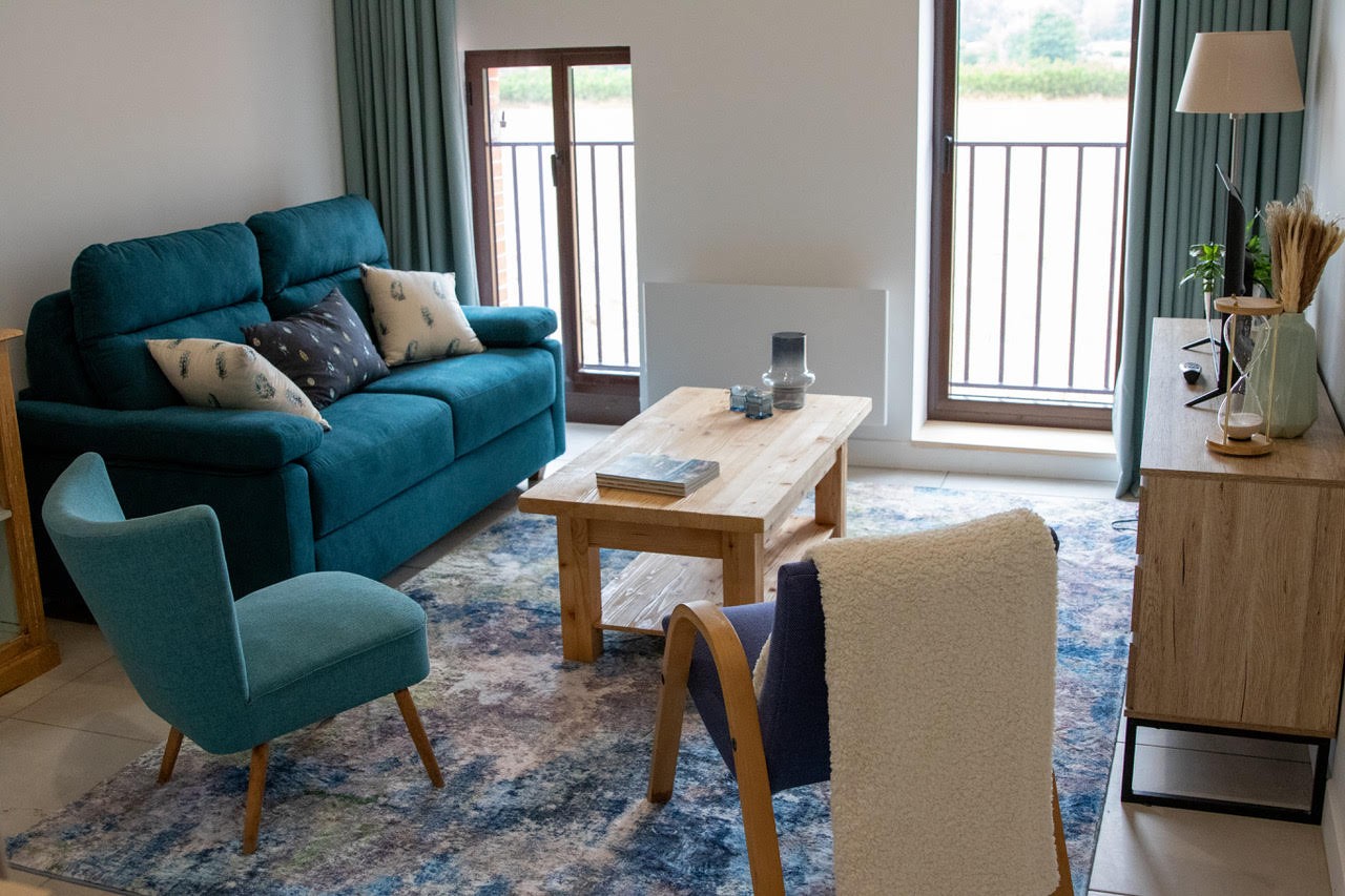 l'espace salon du gîte Mer