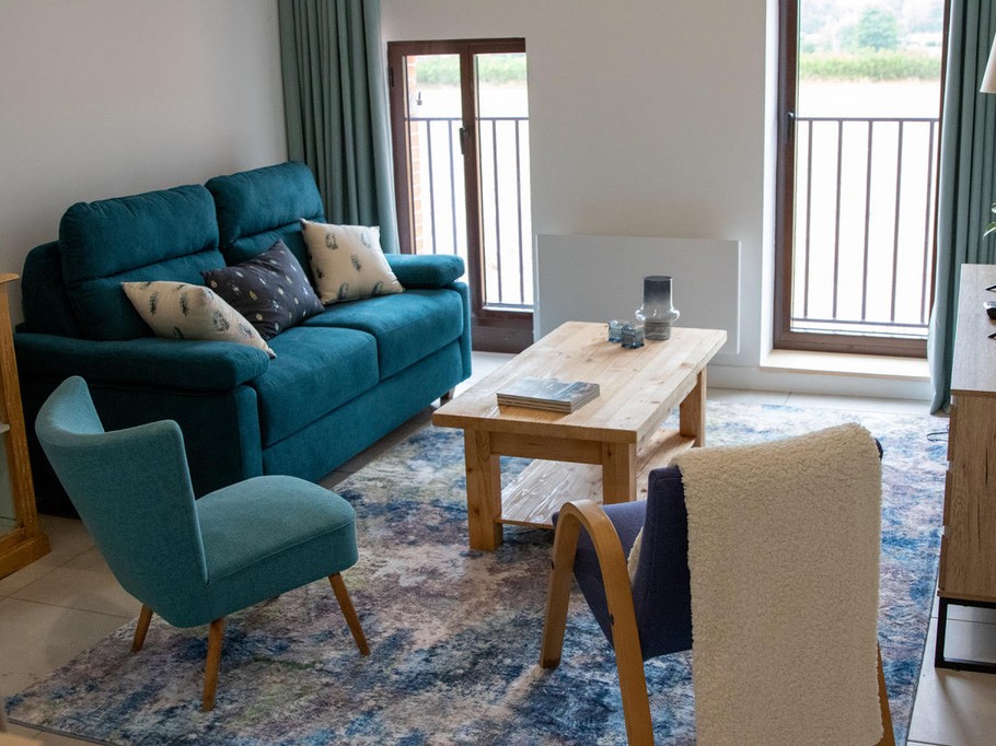 l'espace salon du gîte Mer