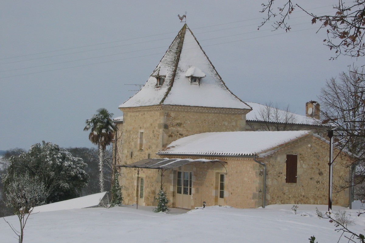 C'est joli aussi avec la neige....