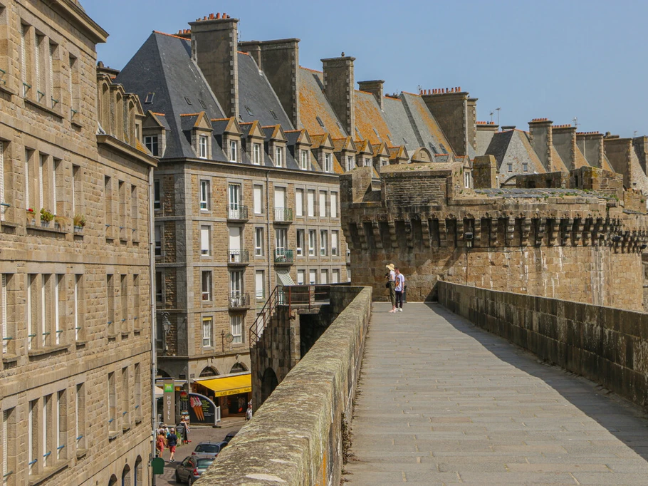 On the ramparts of Saint-Malo