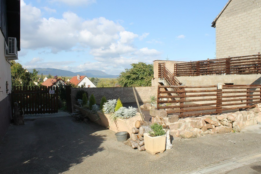 mountain view, terrace