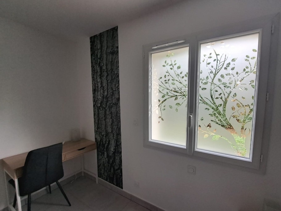 Gîte Ains'Temps Bugey chambre avec 2 lits 90x200 ou 1 lit 180x200