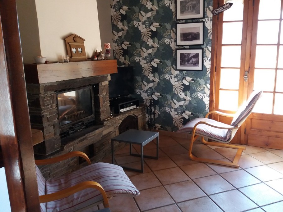 salle à manger - cheminée