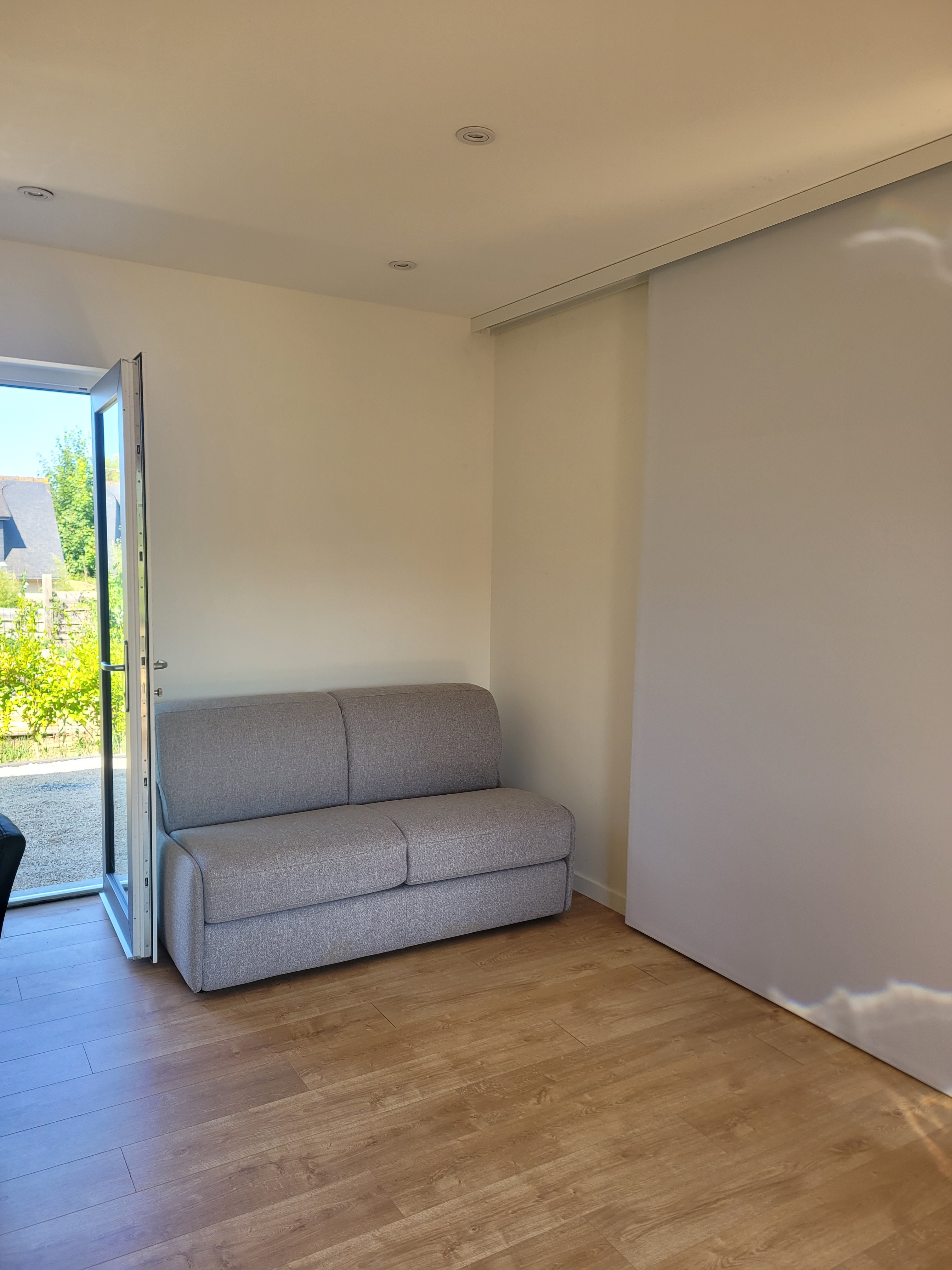 Palluel, Clévacances holiday let in Plourhan, living room with lounge area