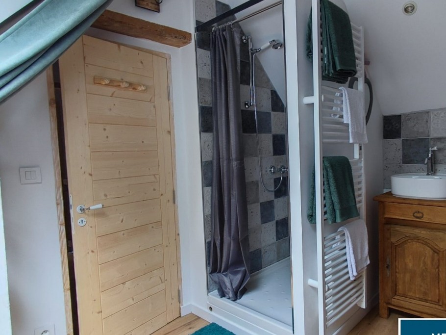 Salle d'eau 1, Gîte de charme avec SPA pour 4 personnes à 15 mn des plages, Plélo, Côtes d'Armor, Bretagne