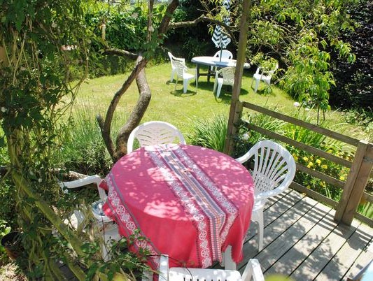 Terrasse devant cuisine