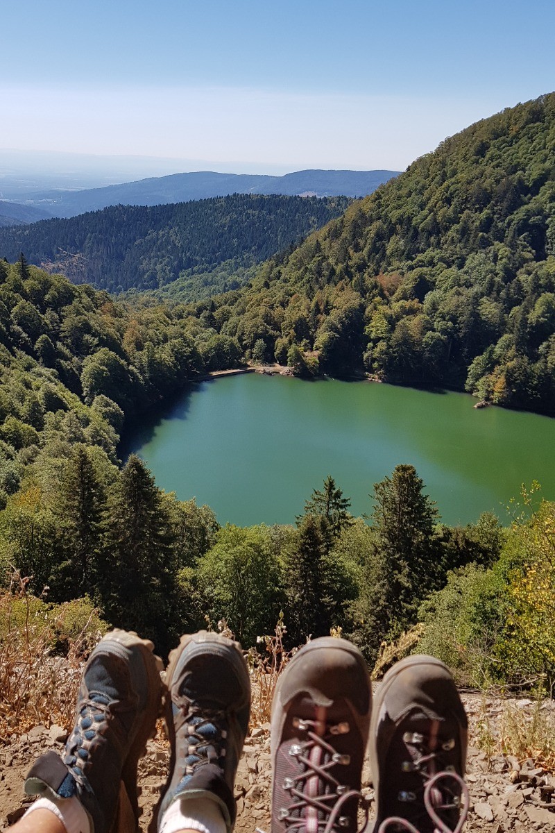 Le lac des Perches au dessus de Rimbach
