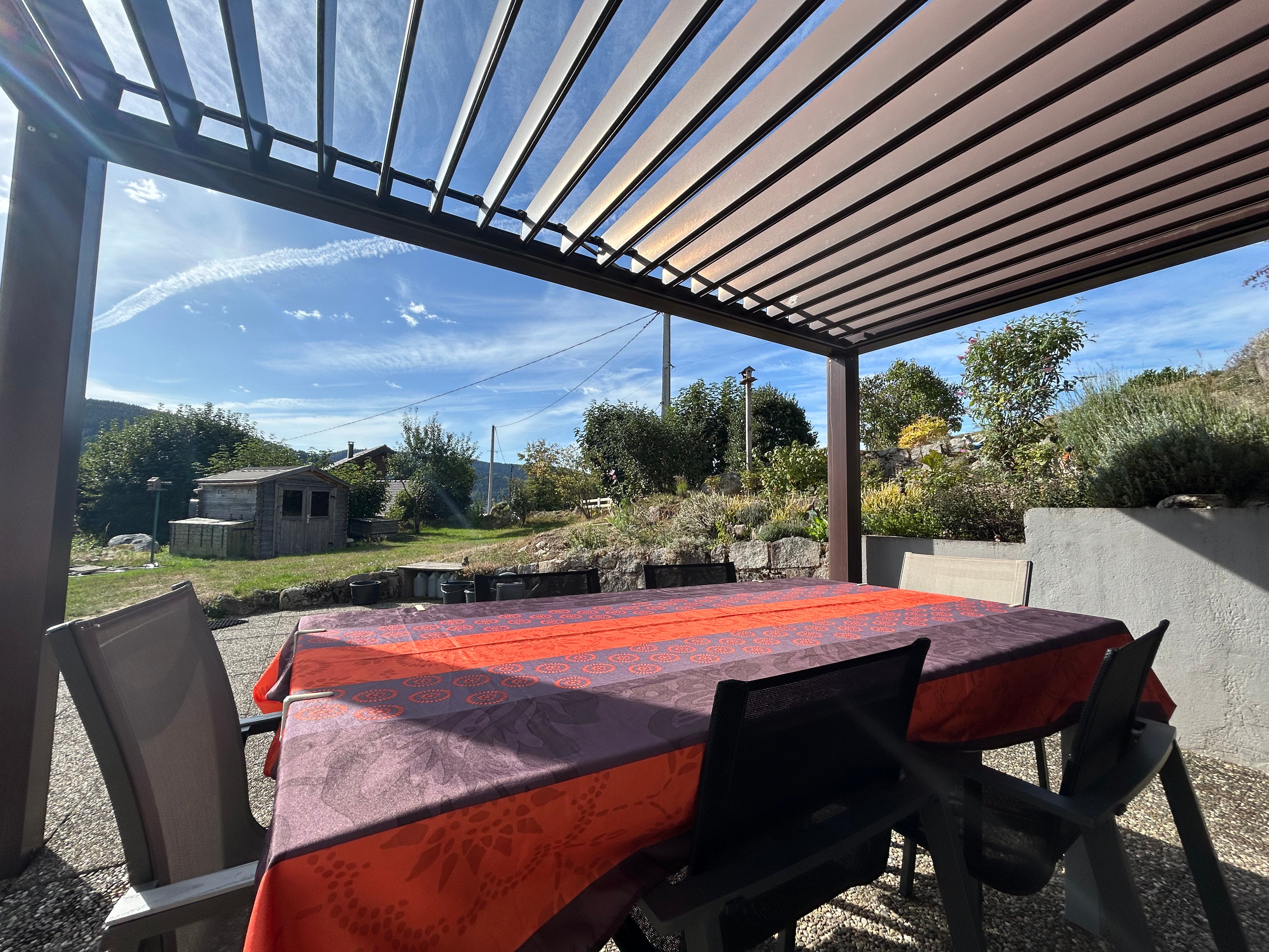 Terrasse privée - Chambre d'hôtes "La Chouette" Chalet des Beuquillons à Gérardmer