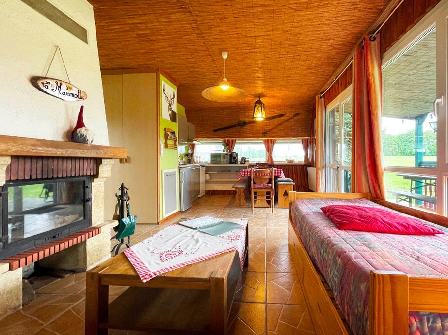 Cuisine ouverte - Gîte La Belette pleine nature