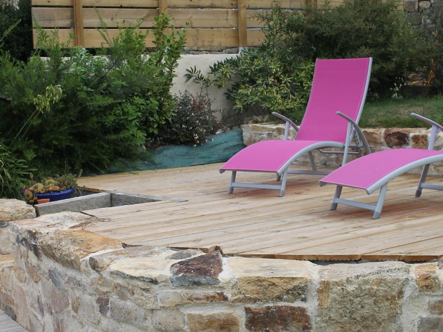 repas et calme sur la terrasse