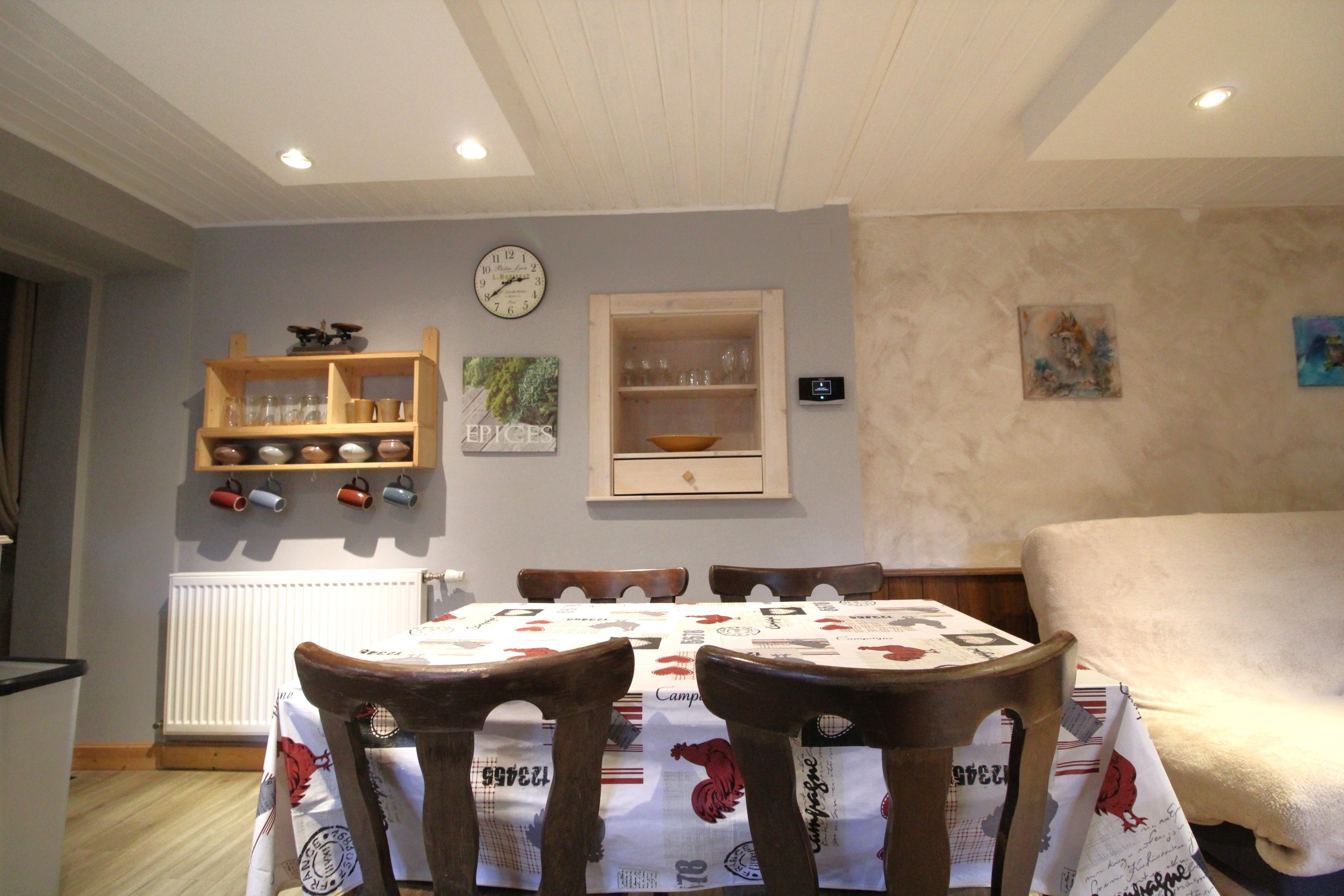 Espace cuisine - Appartement tout confort avec jacuzzi à Plainfaing