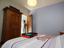 chambre avec lit double©Philippe Guillaume