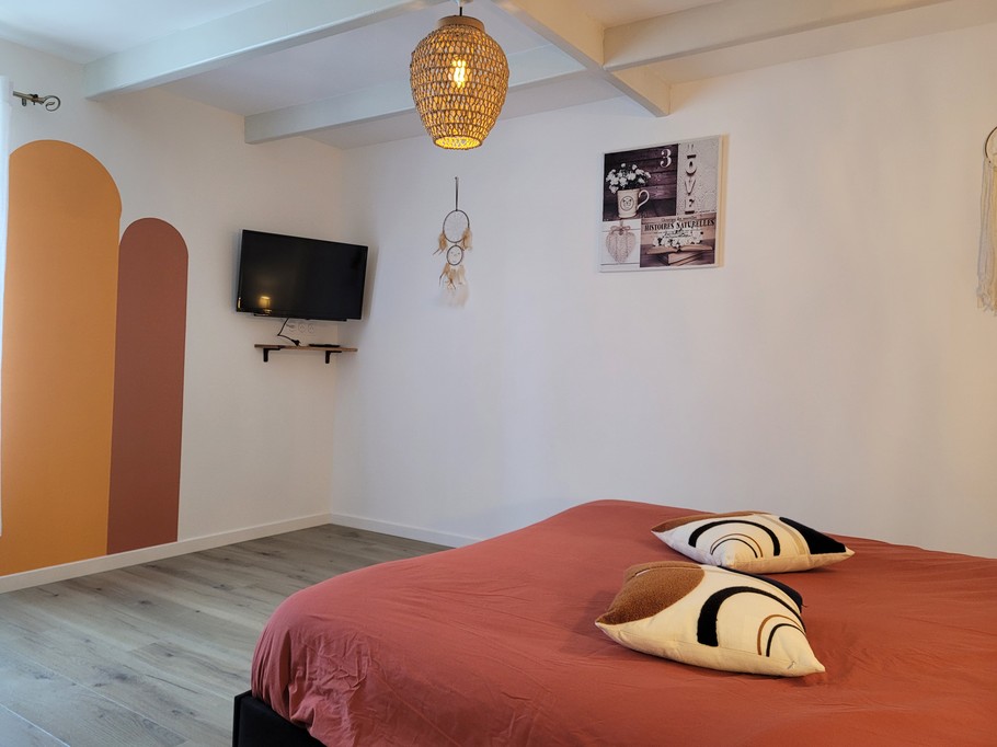 Maison Clévacances Plouézec chambre lit 160