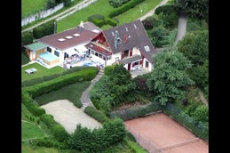 Vue aérienne du gîte Orchidée