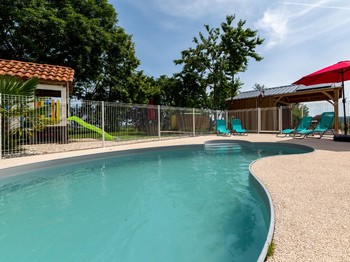 Domaine de la Cambre, camping avec piscine, roulotte, Duffort, Gers, Occitanie
