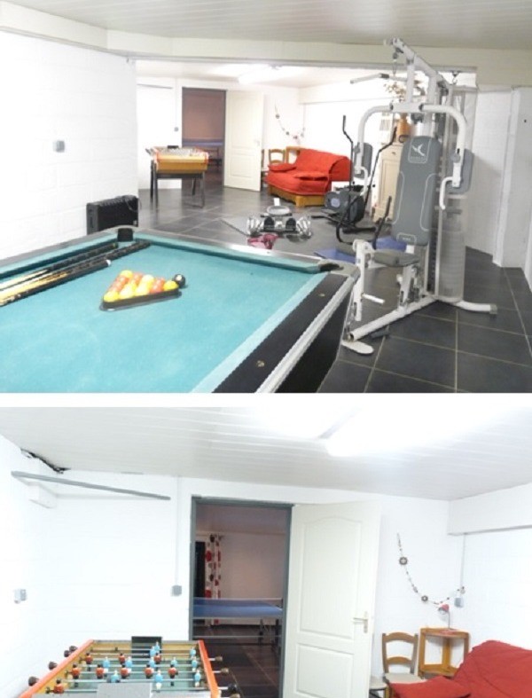 Espace détente au sous-sol