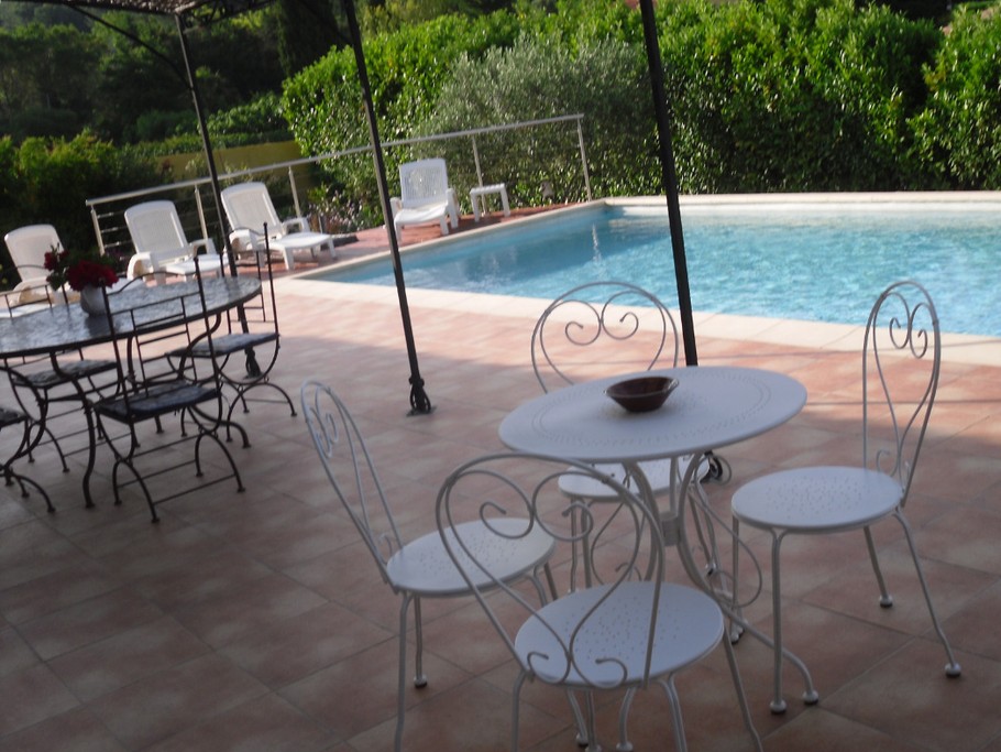 Terrasse, le Mas des Roses, Sanary-sur-Mer, Var, Côte d'Azur