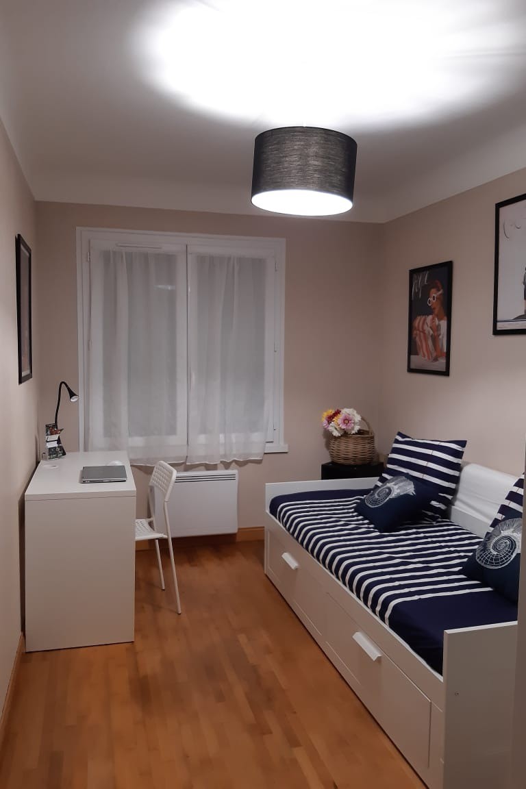 Chambre avec 2 lits 90 en lit gigogne