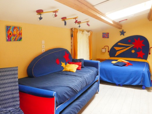 Chambre multicolore