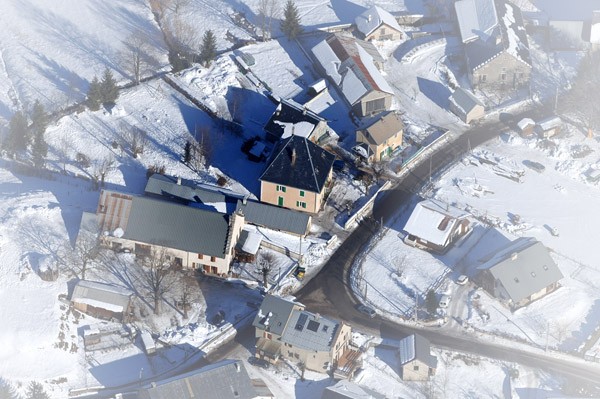 la maison vue du haut