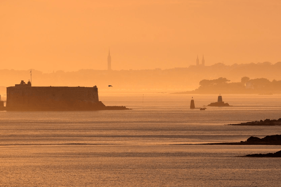 Coucher de soleil sur Saint Pol de Léon