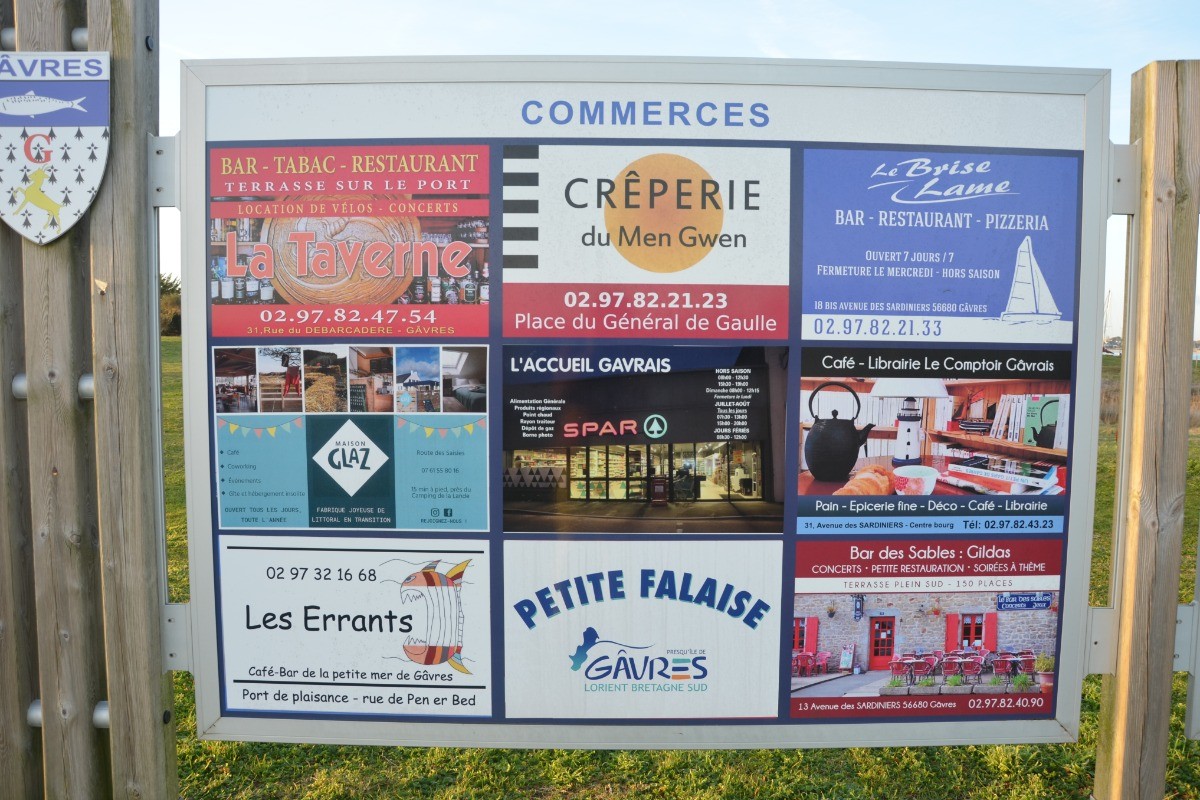 les commerces à Gâvres
